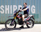 2025 TDR Red XVW300 300cc Off Road Dirt Bike Farm Trail Use REC REG Ready - TDRMOTO