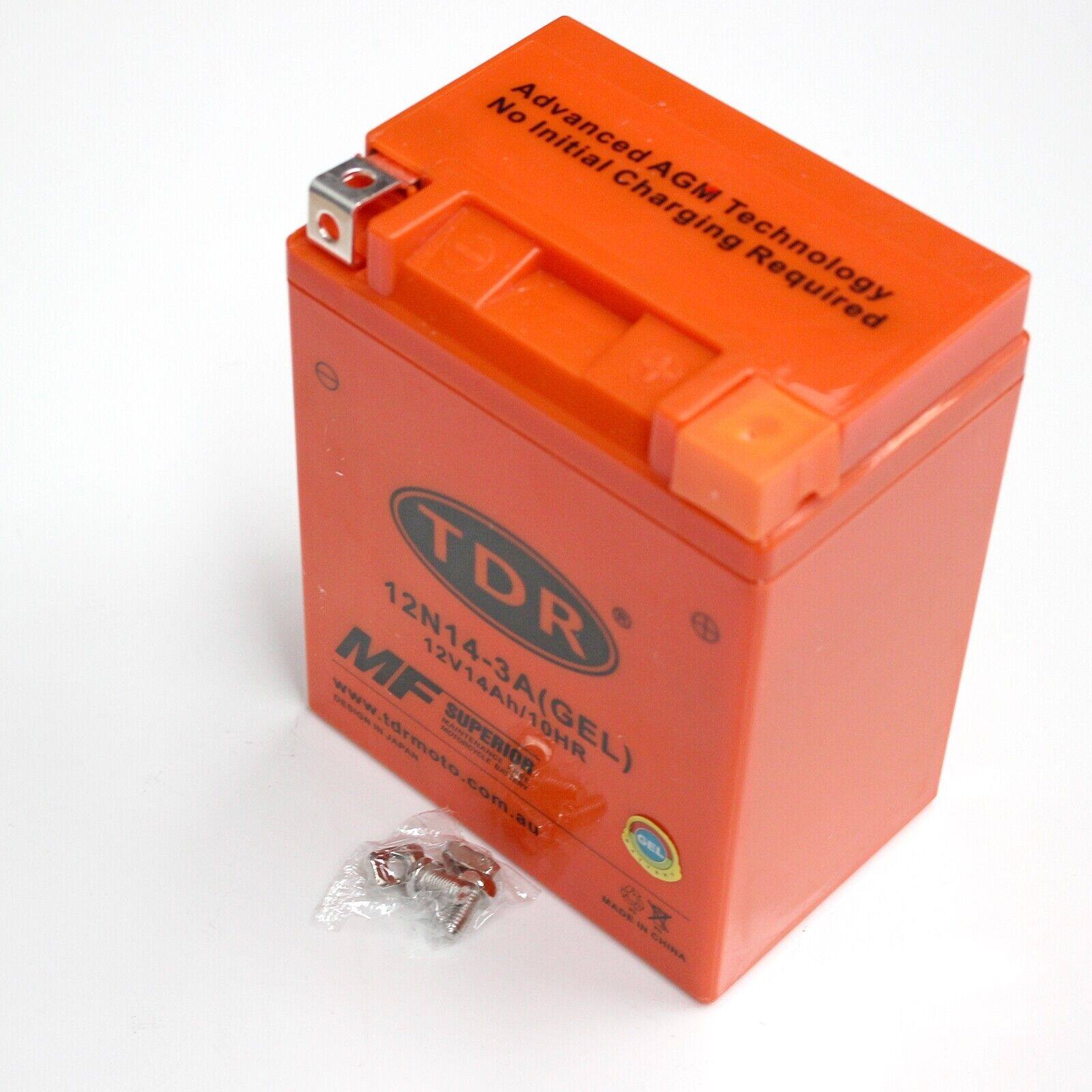 12N14-3A 12V 14Ah Gel Battery For Motorcycle Quad ATV Dirt Pit Bike YB14L-A2 YTX14AHL-BS - TDRMOTO