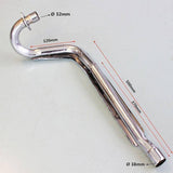 38mm Performance Big Bore Exhaust Pipe For Atomik PIT PRO Dirt Bike 70/110/125 cc - TDRMOTO