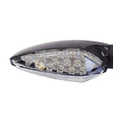 4x Black Indicators Motorcycle Motorbike LED Blinkers For Yamaha Honda Suzuki - TDRMOTO