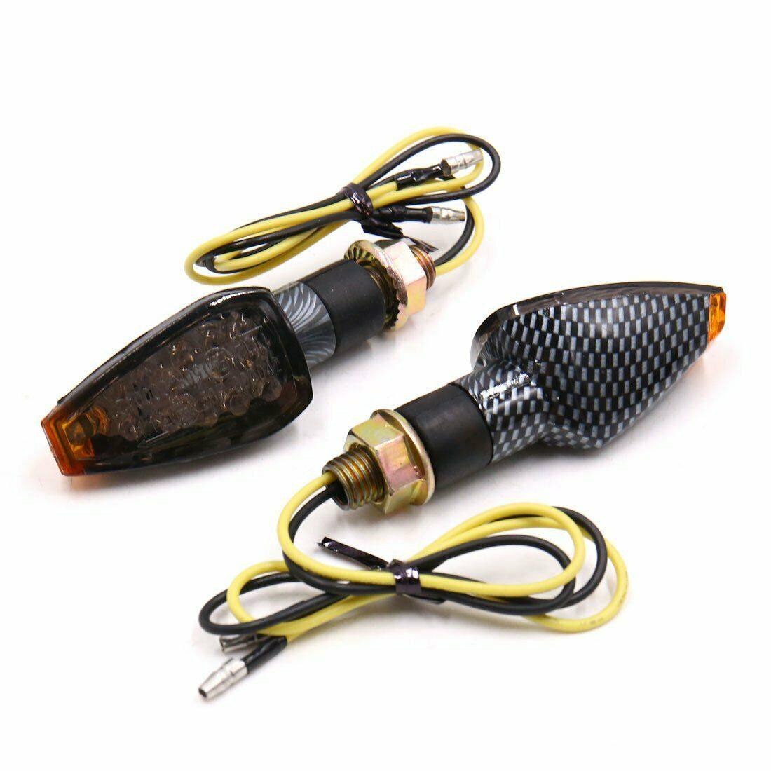 2x Mini LED Indicators Motorcycle Motorbike LED Blinkers For Honda Suzuki Yamaha KTM - TDRMOTO