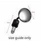 Blue CNC 7/8" Handle Bar End Rear-view Mirror Universal Fit - TDRMOTO