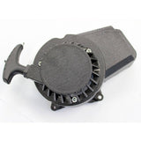 ALUMINUM Black Pull Start 47/49CC Mini Dirt Rocket Quad ATV 2-stroke Pocket bike - TDRMOTO