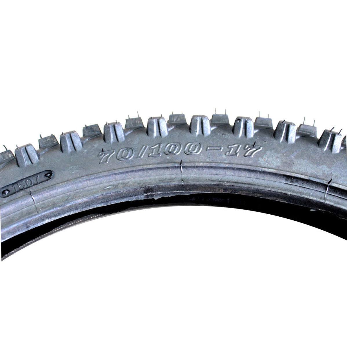 70/100 - 17" inch Front Knobby Tyre Tire + Tube PIT PRO BIGFOOT Trail Dirt Bike - TDRMOTO