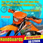 Hand Guards Busters KTM Freeride 250 R 350 E-XC E-SX E-SM Handguards Orange - TDRMOTO