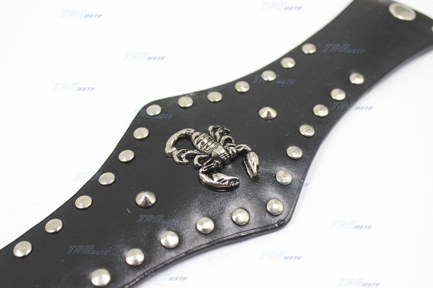 Scorpion Studs Belt Gothic Punk Rock Cool Men's Leather Bracelet Cuff Wristband - TDRMOTO