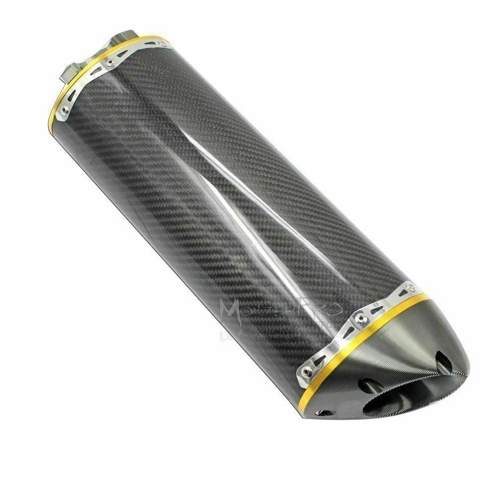 Carbon Fiber Exhaust Muffler Silencer For Kawasaki Ninja 250R 2011 2012 2013 14 - TDRMOTO