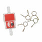 1m Red Fuel Petrol Line Hose Filter Clip For Pit Trail Quad Dirt Bike ATV Buggy - TDRMOTO