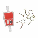 1m Red Fuel Petrol Line Hose Filter Clip For Pit Trail Quad Dirt Bike ATV Buggy - TDRMOTO