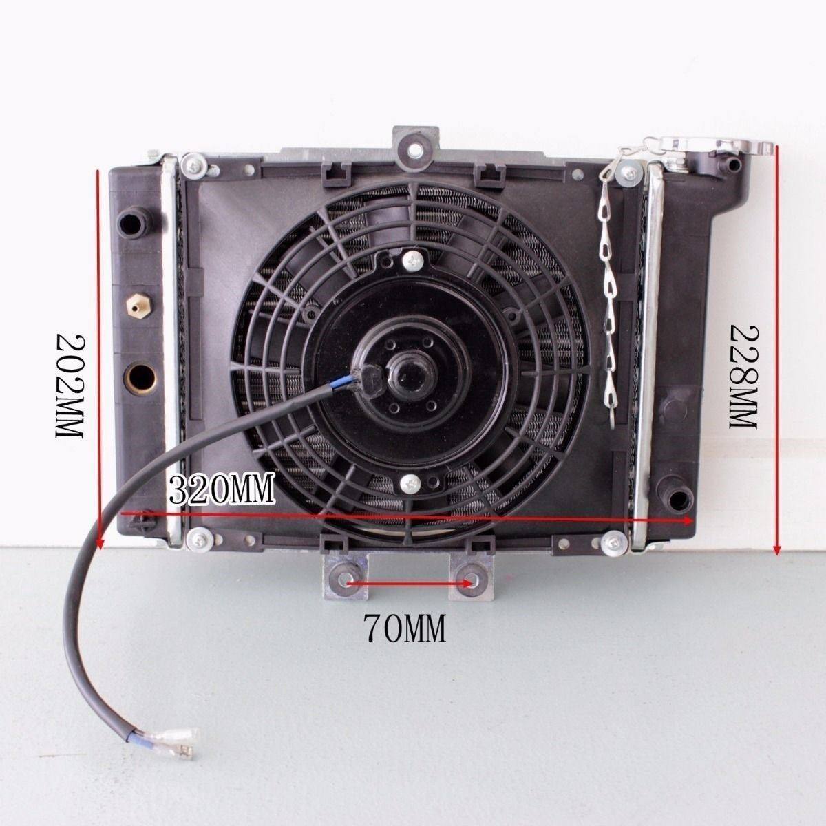 Radiator Engine Cooler Fan for 150CC 200CC 250CC ATV QUAD BIKE GO KART ...