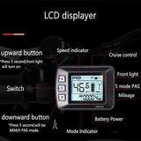 36V OMT3 Speedometer Odometer LCD Digital Control Panel/Display Meter For Electric Ebike Scooter - TDRMOTO