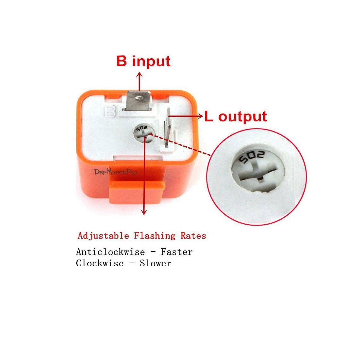 Motorcycle12v LED Turn Signal Indicator Flasher Blinker Relay Resistor - TDRMOTO