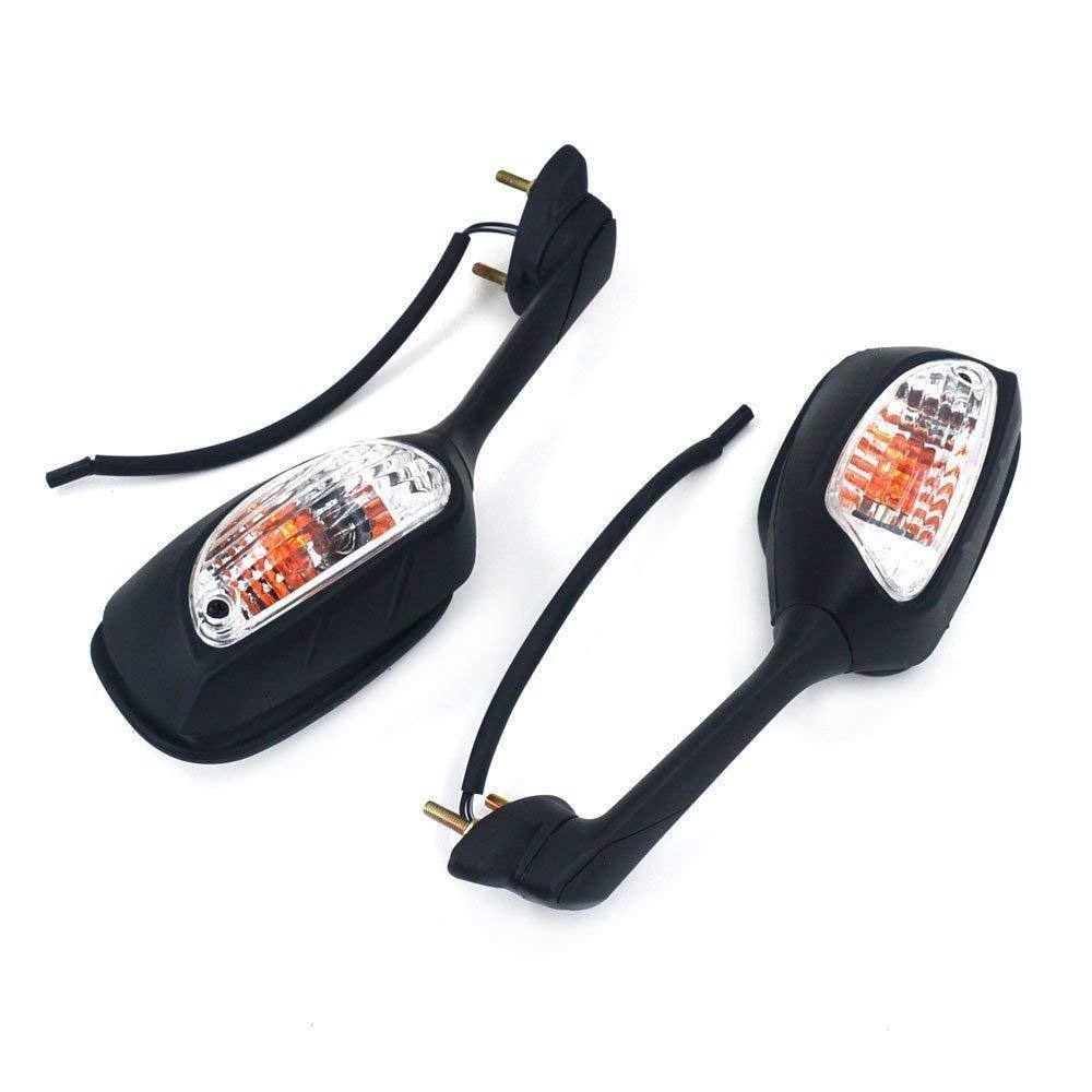 Rear View Mirror Black Turn Signal Light 4 Suzuki GSXR1000 09-15 2009 2010 2011 - TDRMOTO