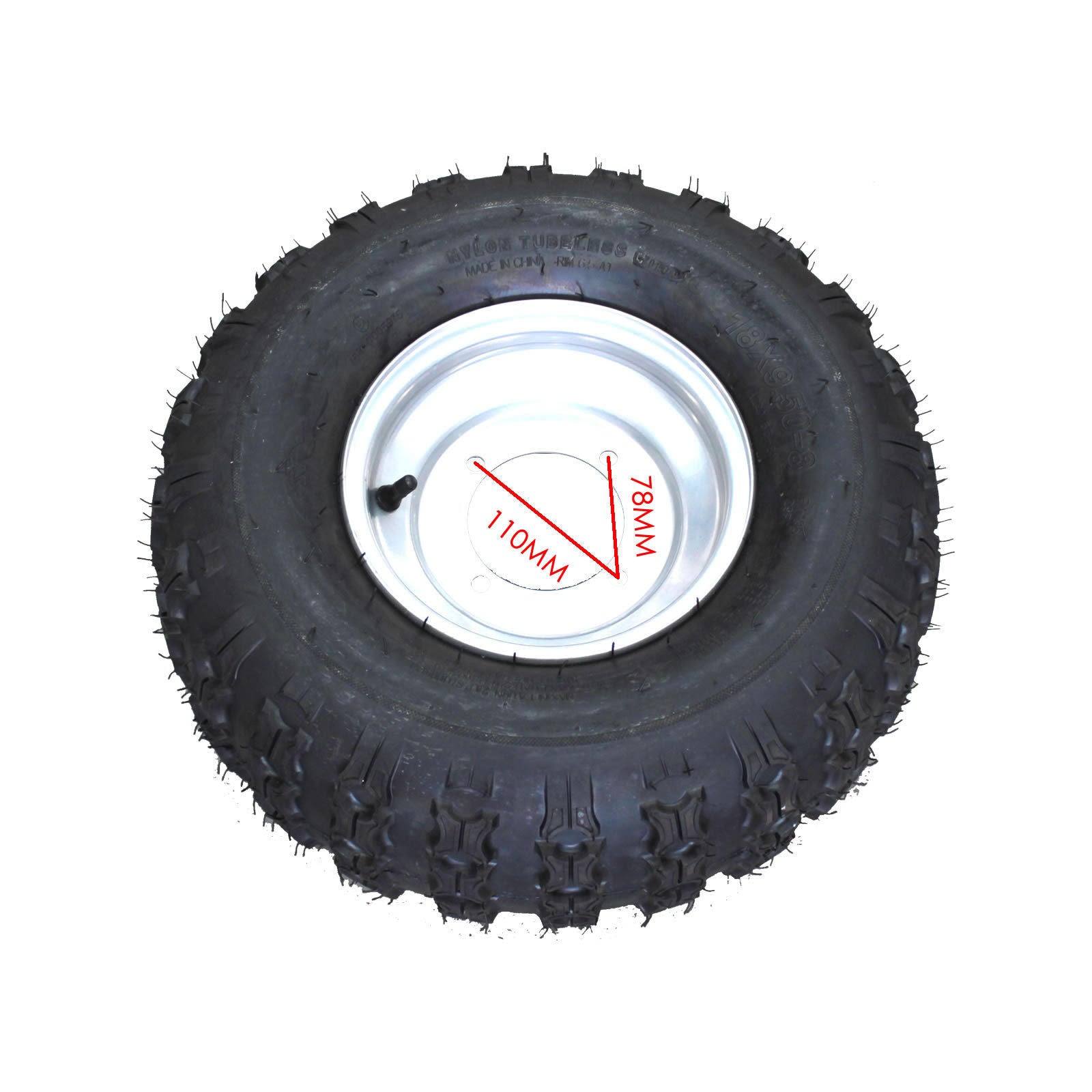 18x9.5-8" inch Rear Wheel(tubeless knobby tyre+rim) ATV Quad Buggy Ride on Mower - TDRMOTO
