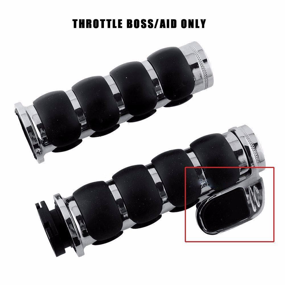 Chrome Throttle Boss Aid Assist Universal Use Harley Custom Bobber Right Side - TDRMOTO