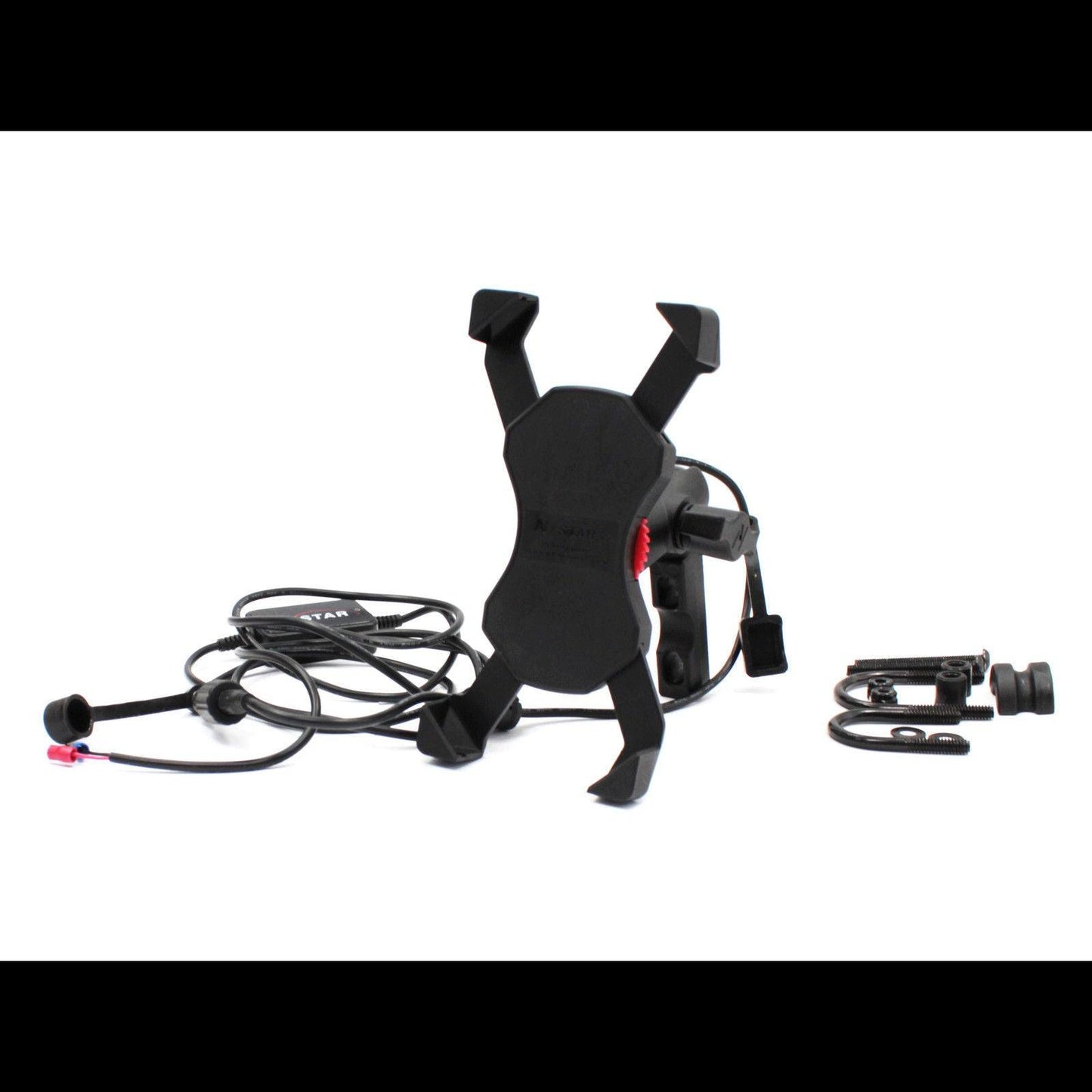 X-Bracket Motorcycle Bike Lever Mount Cellphone Holder USB Charger Cell Phone - TDRMOTO