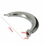 Moon Chamber Muffler Banana Exhaust for 2 Stroke 49cc 66cc 80cc Engine Kit Motorized Push bike - TDRMOTO