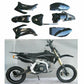 For TTR110 110/125/150/160/200/250CC Atomik Pitpro Thumpstar BLACK Plastics Kit - TDRMOTO