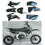 For TTR110 110/125/150/160/200/250CC Atomik Pitpro Thumpstar BLACK Plastics Kit - TDRMOTO