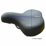 Bicycle Seat Saddle Comfy Thick Padded PU Leather Memory Foam Shock Absorption - TDRMOTO