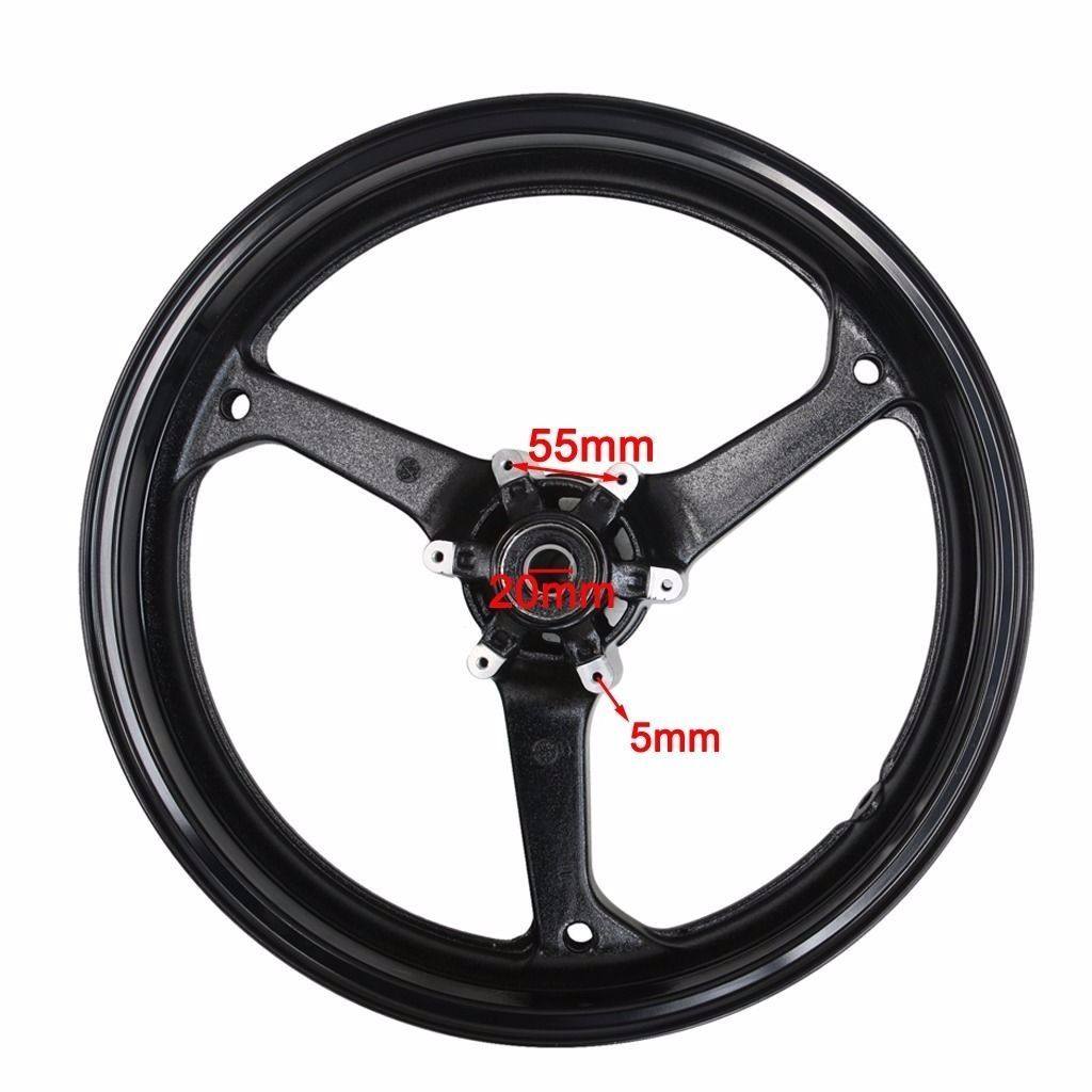 For Honda CBR600RR 2007-2015 Sport Bike Black Aluminium Wheel RIM - TDRMOTO