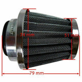 38mm Chrome Air Filter Pod Universal Fit For Honda Yamaha Kawasaki Suzuki Dirt Bikes - TDRMOTO