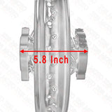 10" 1.4-10 12mm Axle Rear Steel Wheel Rim ATV Quad Pit Dirt Trail Bike - TDRMOTO