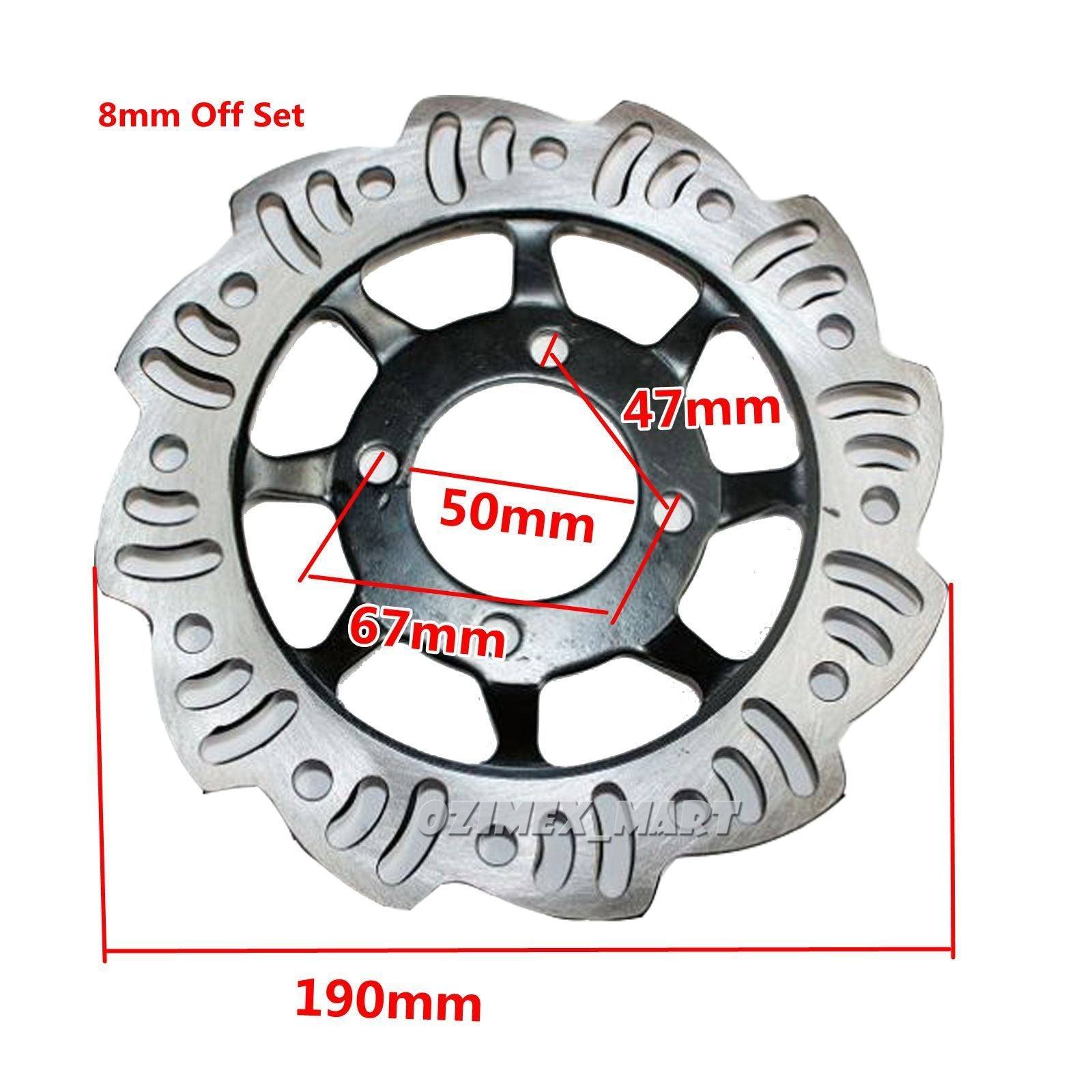 thumbnail image 2 of TDRMOTO 190mm Wavy Brake Disc – Front/Rear Wheel For 125cc 140cc Pit Dirt Bike, SDG 2 of 5