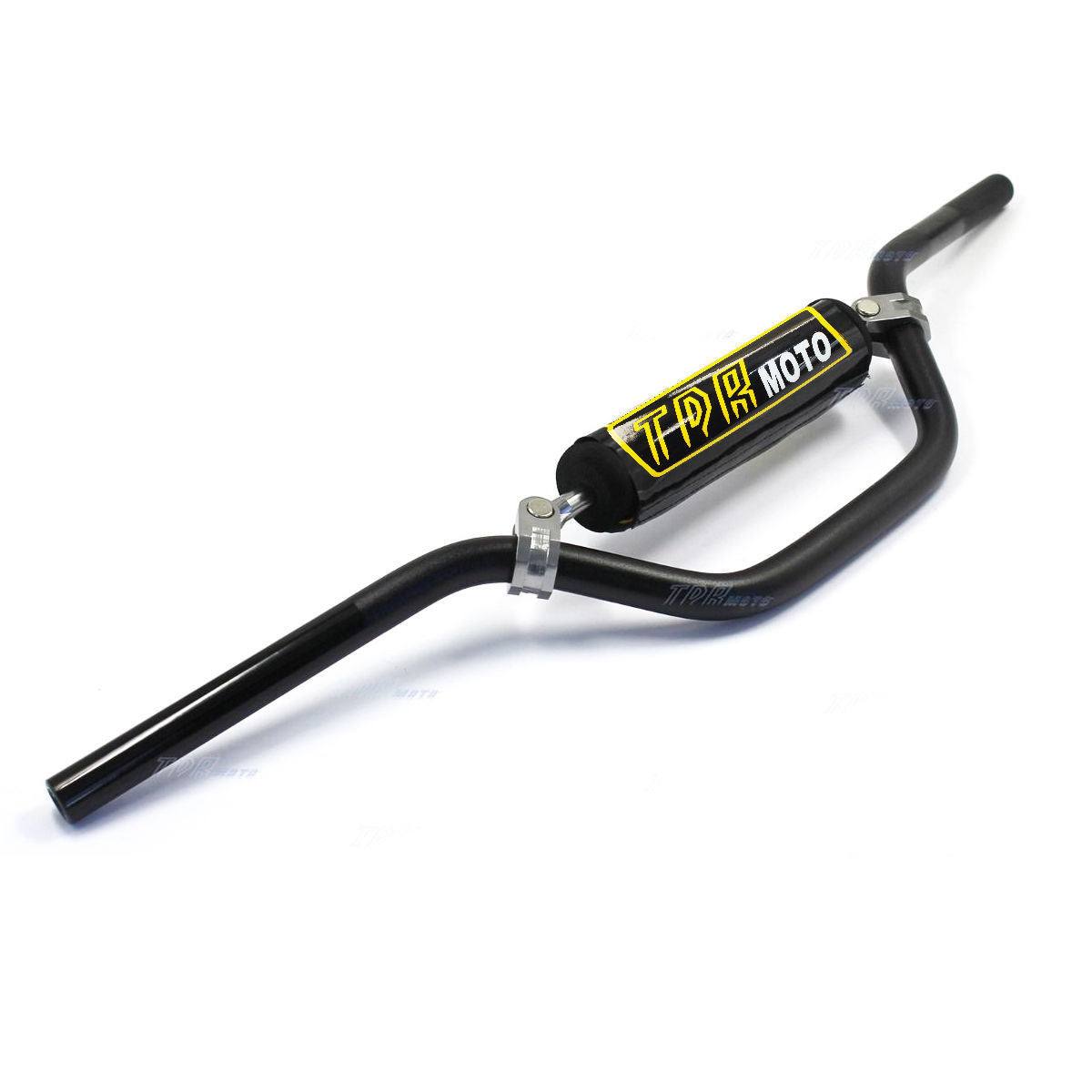 Black Low Rise Motorbike Handlebars SE 7/8 22mm Dirt Pit Bike - TDRMOTO