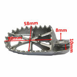 Foot Rest Pegs Steel for Dirt bike Enduro Racing 140 150 250 cc Pit Trail Bike - TDRMOTO