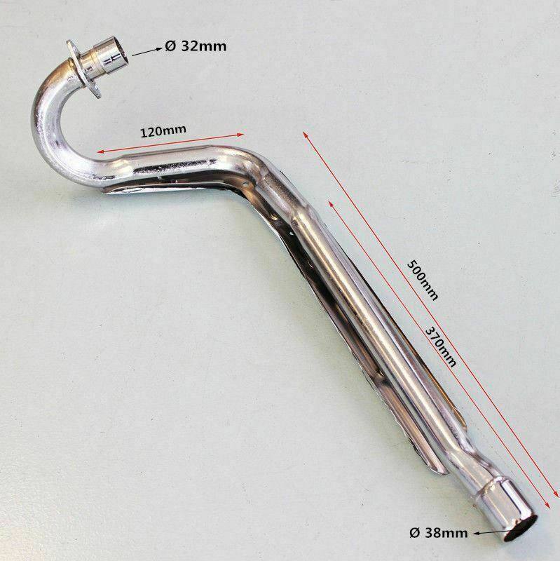 38mm Big Bore Exhaust Muffler Pipe For 50 70 90 110 125cc CRF SSR Pit Dirt Bike - TDRMOTO