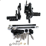 Rearset Foot Pegs Black For Honda CBR600RR ABS 2009 2010 2011 2012 2013-2015 - TDRMOTO