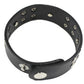 Men Women Boy Girl Biker leather bracelet wrist band wristband BLACK 3 Cross - TDRMOTO