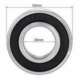 6205RS Deep Groove Double Rubber Sealed Motor Bearing 25mm x 52mm x 15mm F5X4 - TDRMOTO