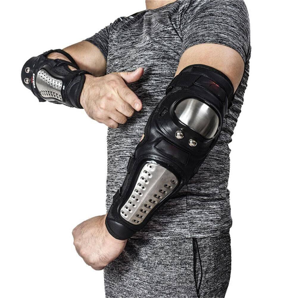 4P Set Bicycle Motor Alloy Steel Motocross Elbow & Knee Shin Guard Pads Protect - TDRMOTO