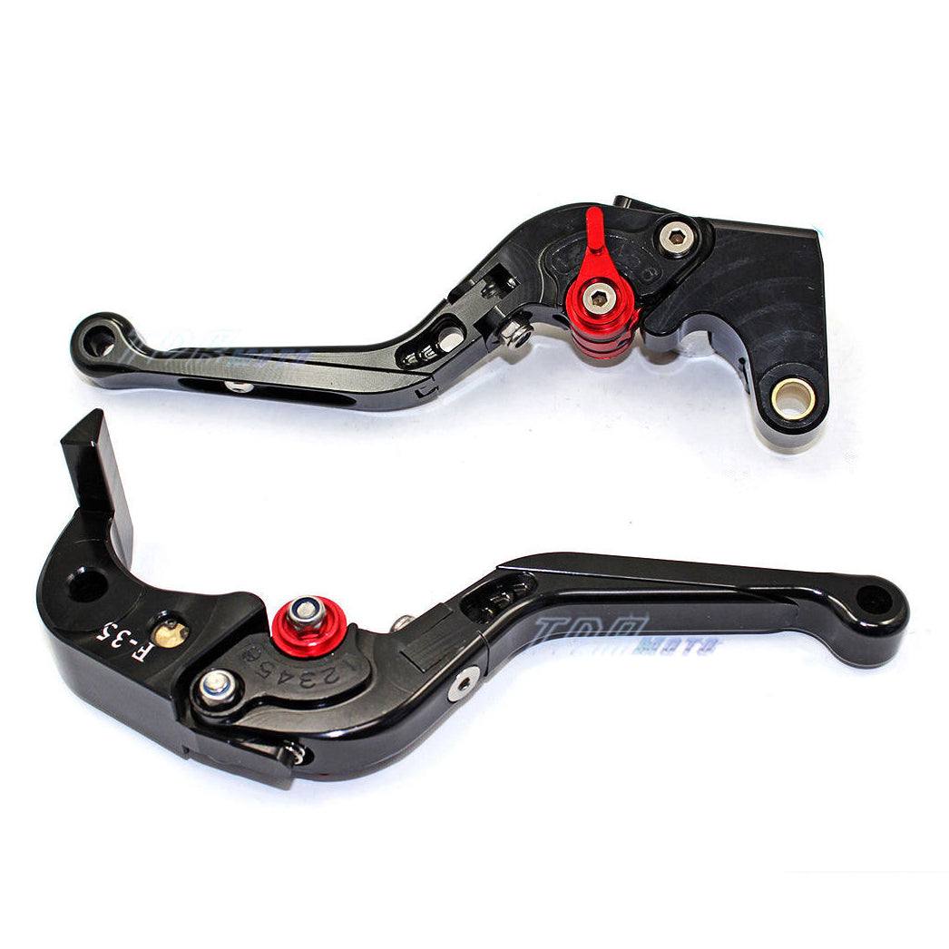 1 x Folding CNC Brake & Clutch Levers For Yamaha YZF R6 2005-2012 R1 2004-2008 - TDRMOTO