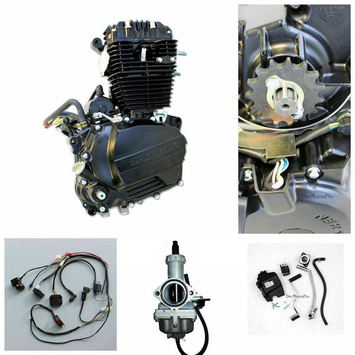 Zonsen(Zongshen) 250cc OHC Air Cooled Engine For Atomik Thumpstar Dirt Bike Motorbike - TDRMOTO