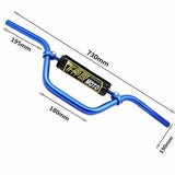 7/8" 22mm Universal Blue Handlebar & Hand Grip For Dirt Bike Off Road ATV Quad - TDRMOTO
