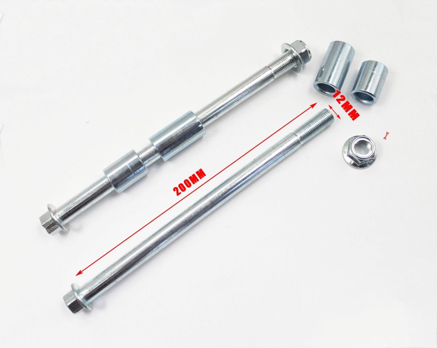 200mm Ø12mm Motorcycle Front Rear Wheel Axle for Dirt Trail Pit Bikes Thumpstar - TDRMOTO