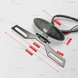 19 LED Motorcycle Bike Tail Light License Plate Rear Red White Universal Smoke - TDRMOTO