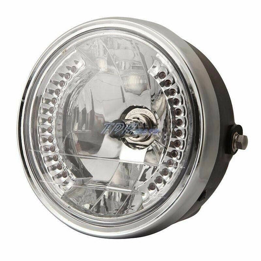 For Harley Bobber/Chopper/Touring/Custom Headlight Head Lamp With LED Signals - TDRMOTO