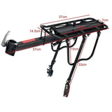 Adjustable Bicycle Rear Pannier Rack Carrier Rack (Weight Capacity 50kg) - TDRMOTO