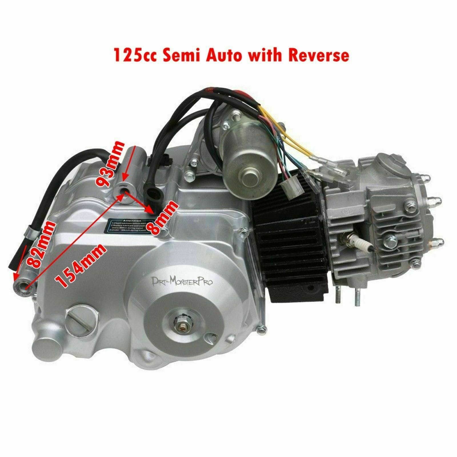 125cc Engine Motor 3 Speed + Reverse Semi Auto replace 110cc ATV Quad Buggy - TDRMOTO