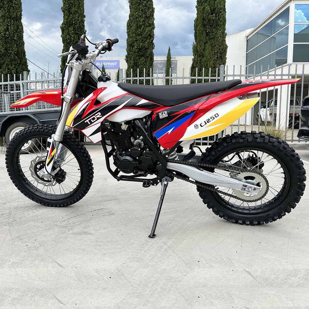 TDR CJ250 250cc Dirt Pit Bike Off Road Motocross Electric/Kick Start Motorbike - TDRMOTO