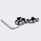 10pcs 5mm Motorcycle Windscreen Windshield Bolts Screw Kit Nuts Washers Silver - TDRMOTO