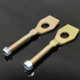 2x New ATV Chain Adjuster Tensioner (8mm thread, 113mm long) for 15mm axles - TDRMOTO