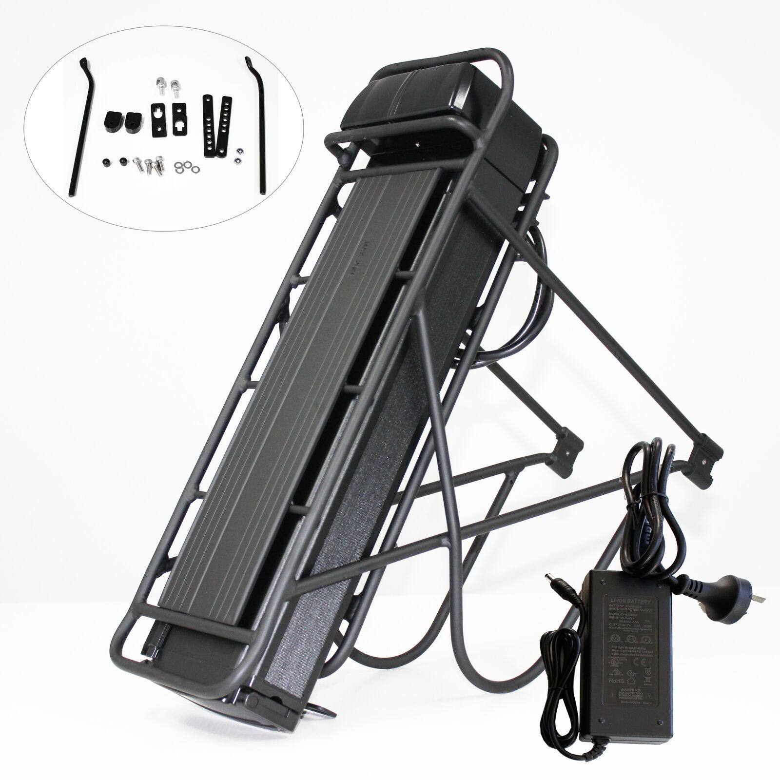 Rear Rack Battery 48V 15Ah Lithium Battery For 48V 1000W 1500W Electric Bike - TDRMOTO