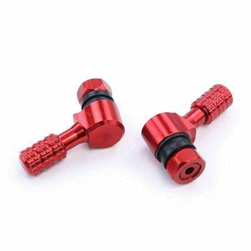 Motorcycle 45 Degree Rim Wheel Tire Valve Stems 11.3mm CNC Aluminum Black - TDRMOTO