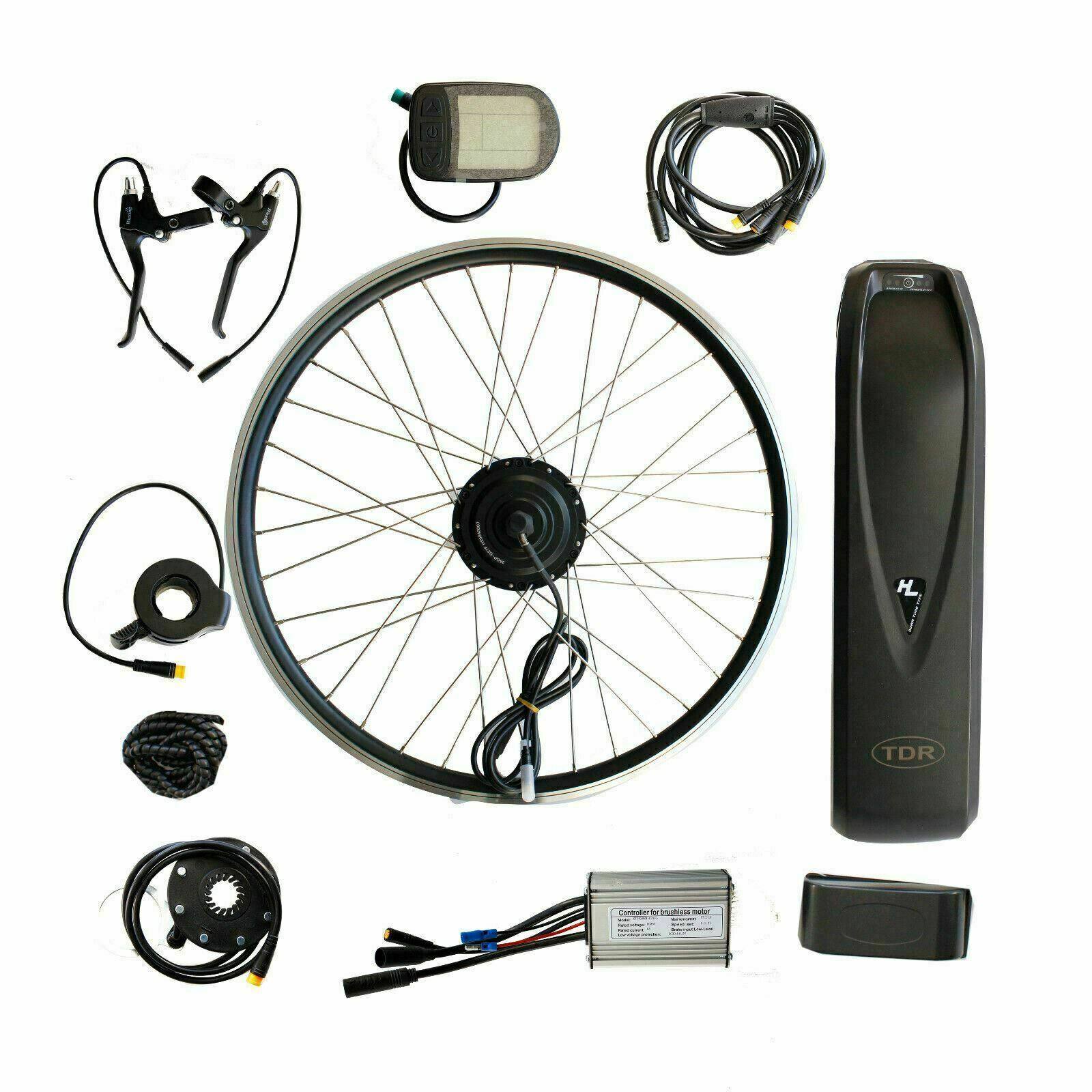 350W 24" Front Hub 36V 10Ah Battery Electric Bike Conversion Kit - TDRMOTO