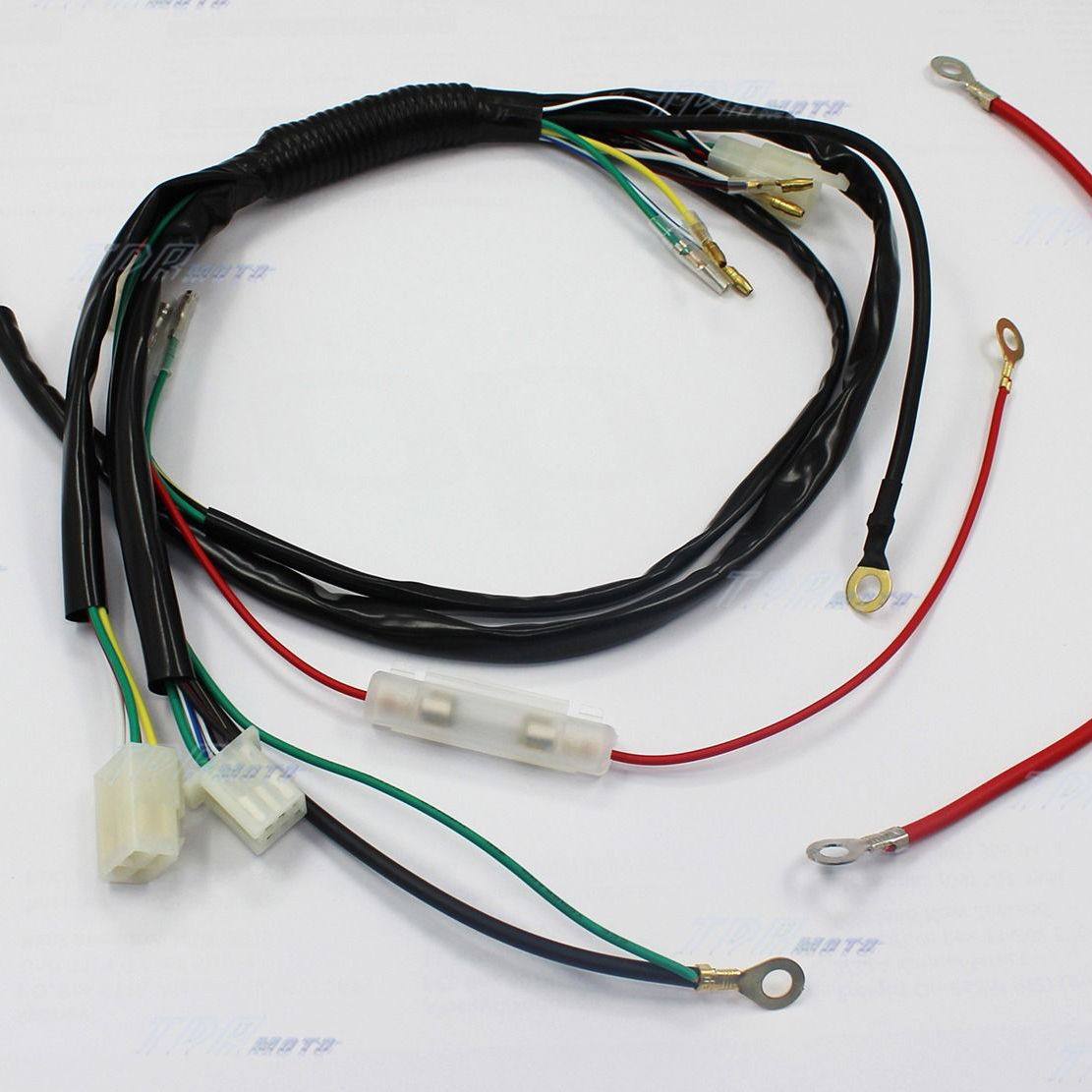 Electric Start Wiring Harness Loom 50cc 110cc 125cc PIT TRAIL DIRT MINI BIKE - TDRMOTO